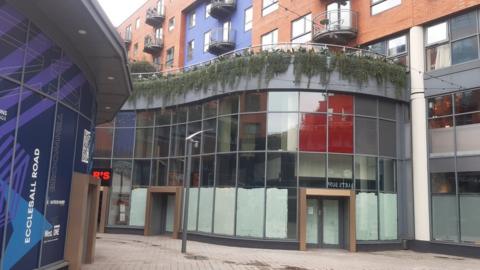 The empty unit at West One Plaza in Sheffield city centre