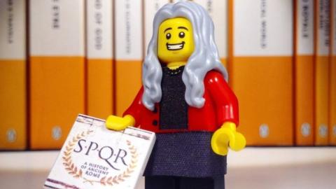 Lego model of Prof Mary Beard