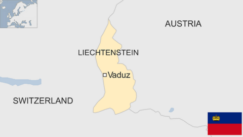 map of Liechtenstein