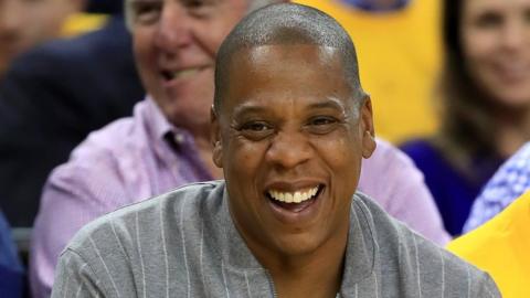 JAY-Z smiling