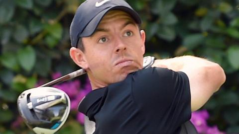 Rory McIlroy in round one action in Mexico