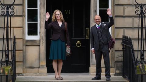 Lorna Slater and Patrick Harvie