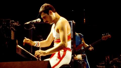 Freddie Mercury, lead singer of Queen