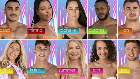 Contestants on Love Island SA