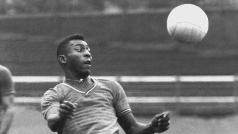 Pele at Rugby Park