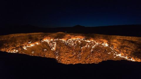 The Gateway to Hell crater