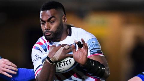 Siva Naulago scored Bristol's second try in their victory over West country rivals Bath