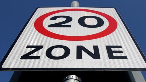 20 Zone sign