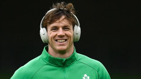 Ryan Baird, pictured before Ireland's win over England in the 2023 Six Nations