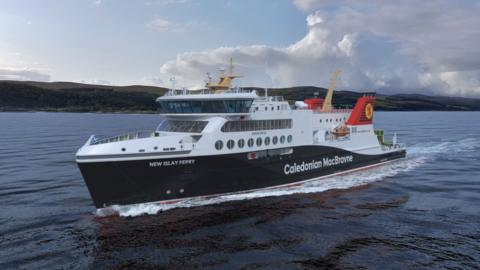 Concept art of new Islay ferry