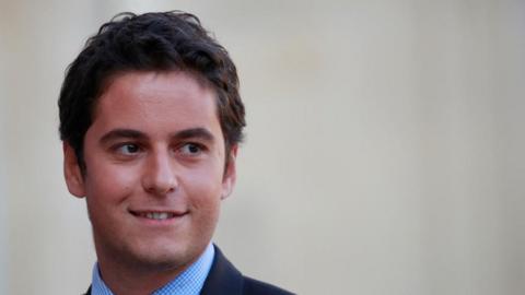 Gabriel Attal, newly-named French Junior Education Minister, arrives to attend the weekly cabinet meeting at the Elysee Palace in Paris, France, on 17 October 2018.