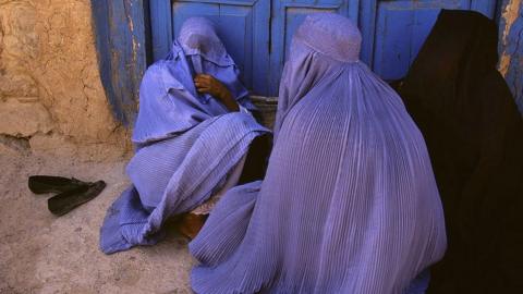 Afghan women in Herat in the 1990s