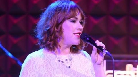 Molly Ringwald performs on stage in March 2018 in New York City.