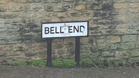 Bell End sign