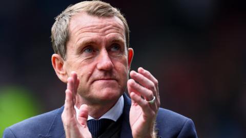 Dean Hoyle applauds the Huddersfield fans