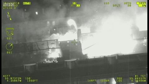 Police Scotland helicopter footage