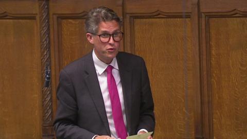 Sir Gavin Williamson speaking in the House of Commons