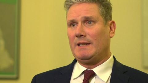 Labour Leader Keir Starmer says the prime minister's government is "rudderless" and he's "got to go".