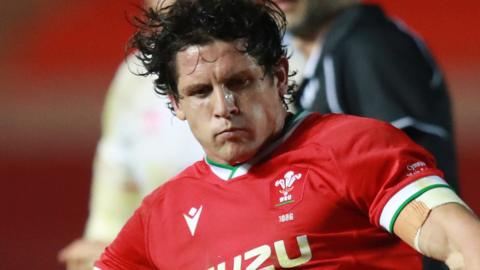 Lloyd Williams playing for Wales