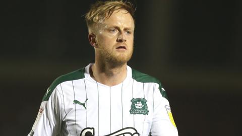 Ben Reeves in action for Plymouth Argyle