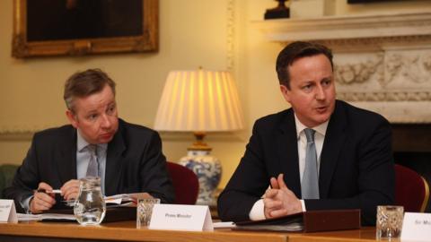 Michael Gove and David Cameron