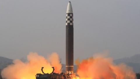 Launch of the Hwasong-17 missile on 24 March