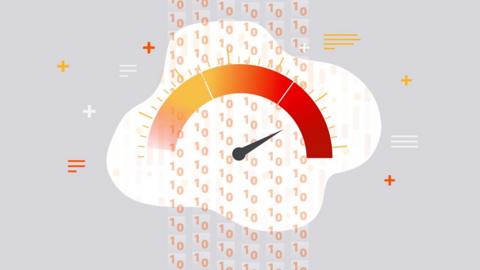 A speedometer and ones and zeros computer code