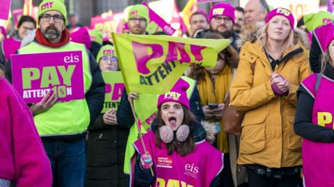 Striking teachers