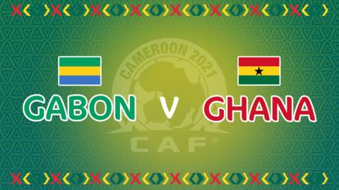Gabon v Ghana graphic