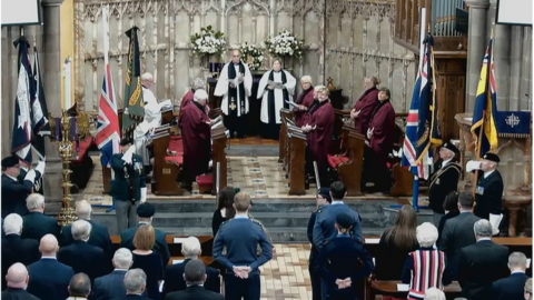 queen rememberance service at all saints clooney church