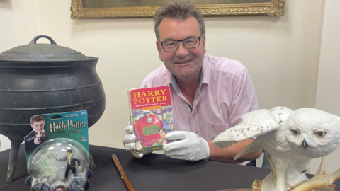 Richard Winterton and Harry Potter book