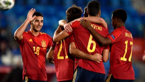 Spain celebrate