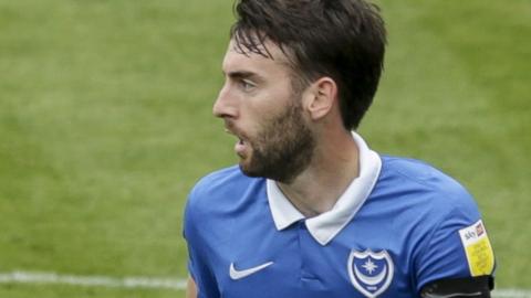 Ben Close in action for Portsmouth