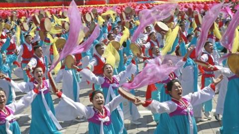 But there appeared to be no ballistic missiles at the country's 70th anniversary celebrations.