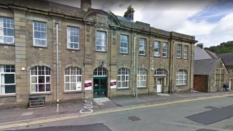 Entrance to Pontypridd Coroner's Court