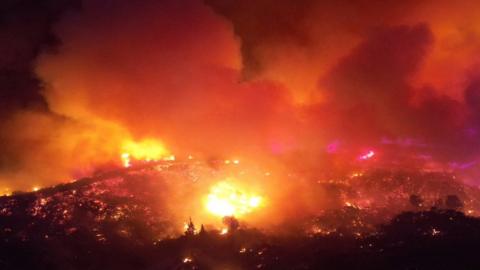 Wildfires on Rhodes