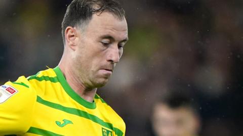 Ashley Barnes in action for Norwich