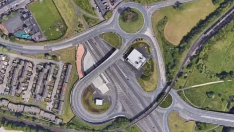 Tyne Tunnel aerial shot