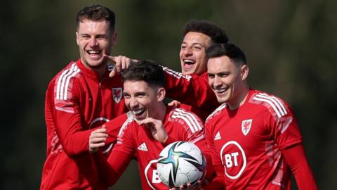 Joe Rodon, Harry Wilson, Ethan Ampadu and Connor Roberts