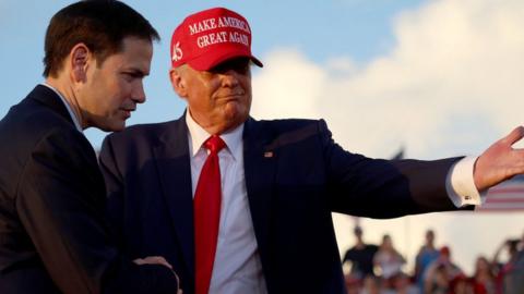 Donald Trump invites Marco Rubio to speak in Miami, Florida, on 6 November 2022