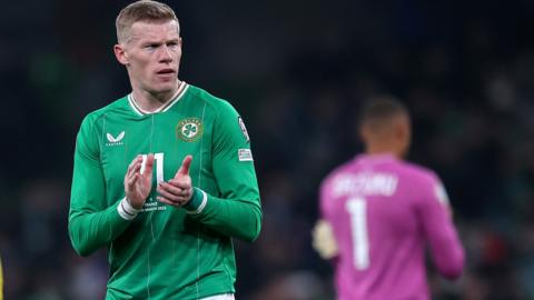 James McClean in action for the Republic of Ireland against France