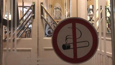 No smoking sign at Café Rüdigerhof