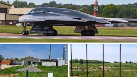 B2 Stealth Bomber, the waste plant & land where new digestor could be built