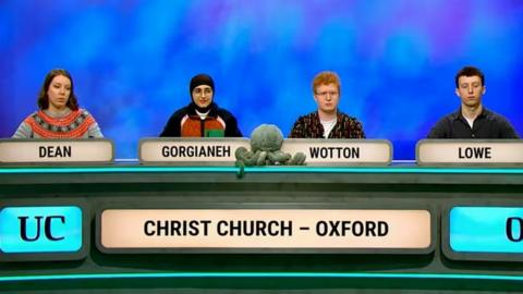 Melika Gorgianeh on University Challenge