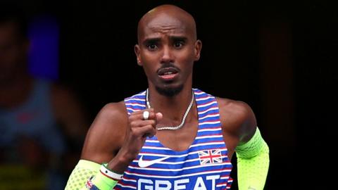 Mo Farah in action