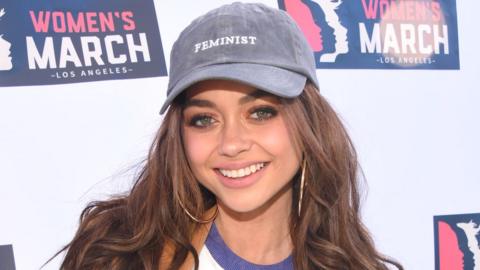 Actor Sarah Hyland at the Women's March in Los Angeles, 20 January 2018