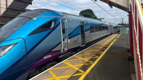 A TransPennine train at Chester-le-Street