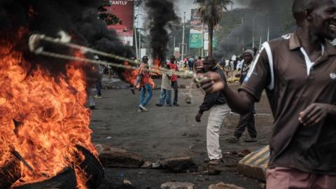 Opposition protesters