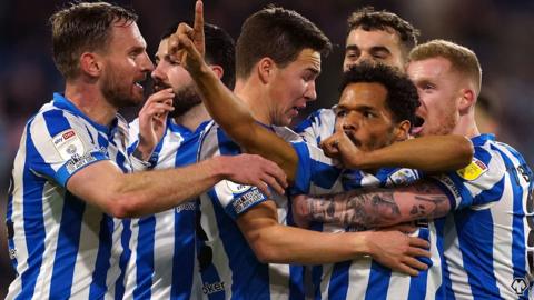 Huddersfield celebrate