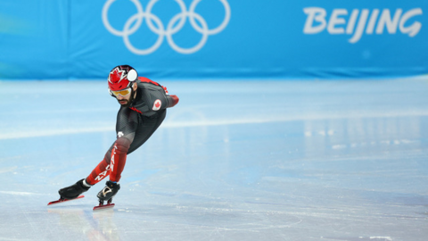 Ice skater preparing for Beijing Olympics